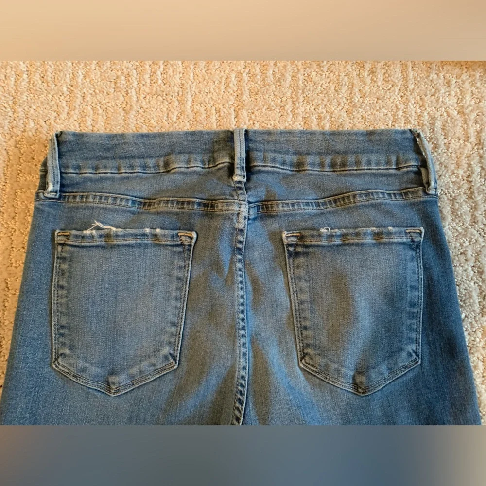 Frame Denim Light Blue Cropped Ankle Jeans - Picture 5 of 8